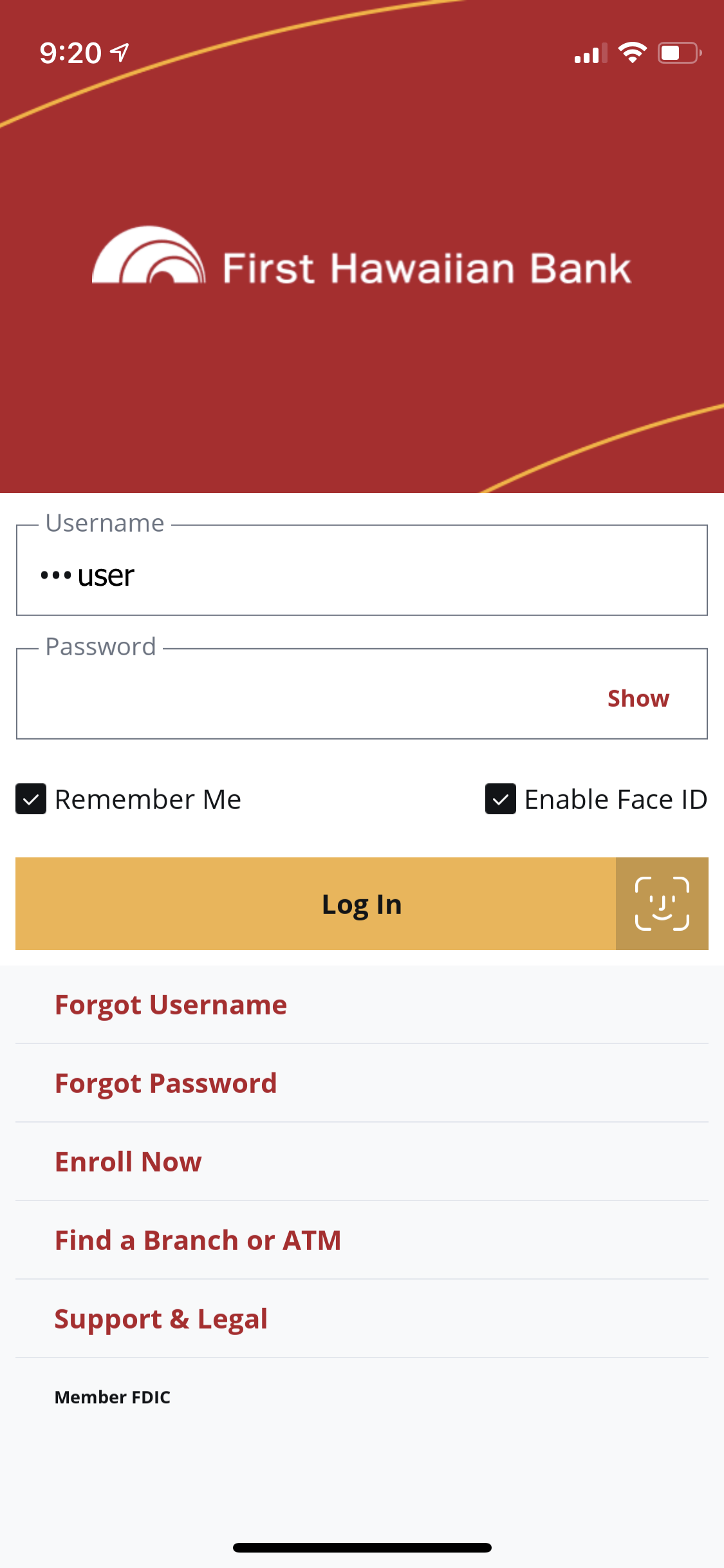 Enable Face ID / Touch ID / Fingerprint Login | First Hawaiian Bank